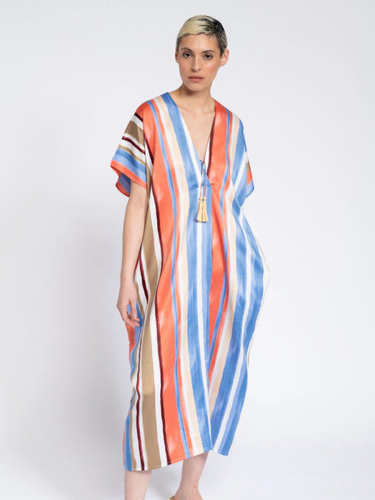 Striped Beach Euro Cover Up