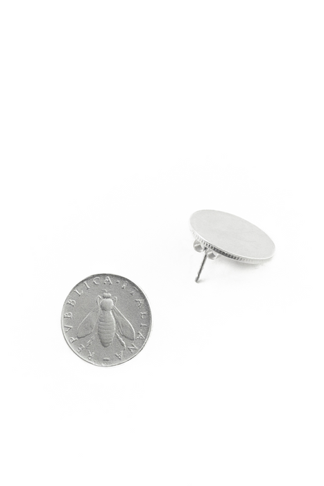 Italian Lira Bee Stud Earrings