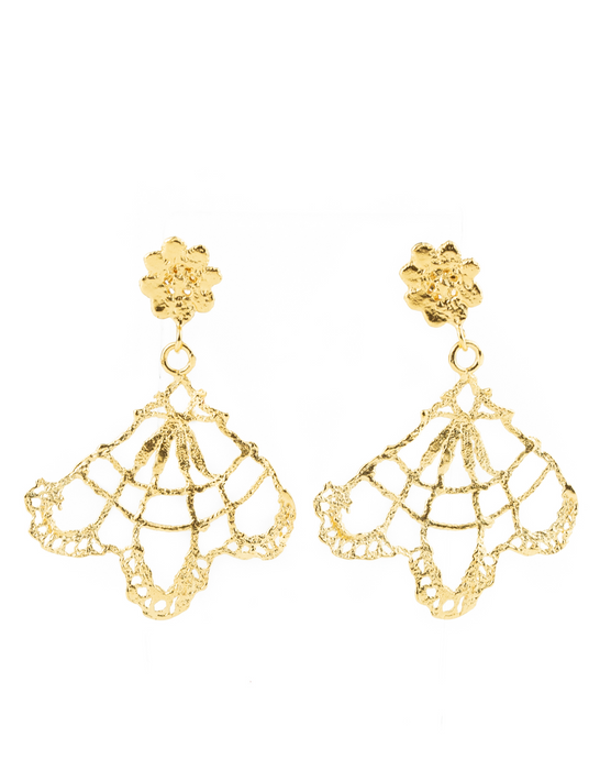 Berlin Lace Fan Earrings