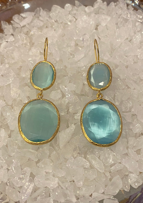 Aquamarine Drop Earrings