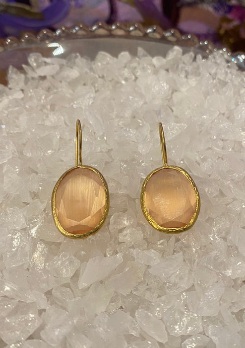 Citrine Single Drop Earrings