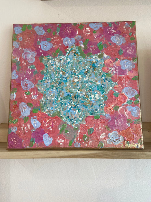 Mandala pink and turquoise