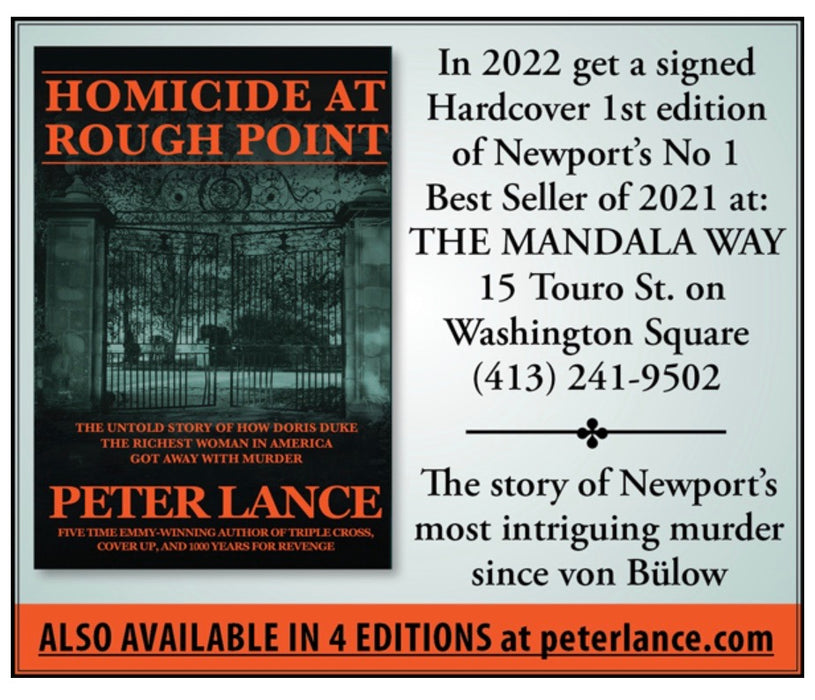 Homicide At Rough Point Hard Cover And Signed By The Author Peter Lance