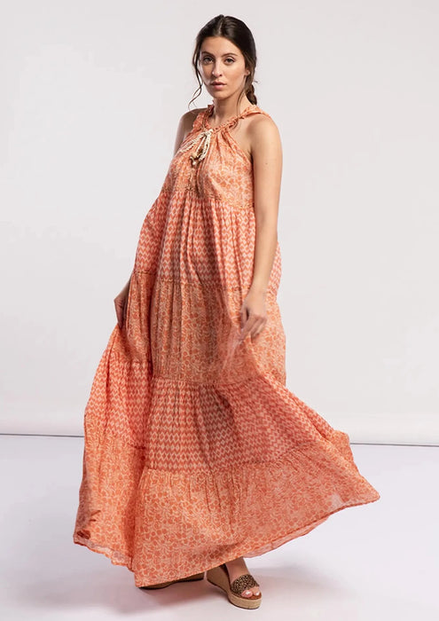 Boho Long Dress In Pink